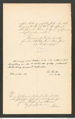 k.k. naturhistorisches Hofmuseum, Intendanzakten 1885-1896 (Hauer), Aktenzahl Z.383/1887, Seite 2